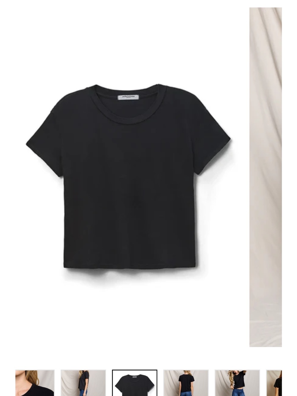 perfectwhitetee Harley cotton boxy crewneck tee